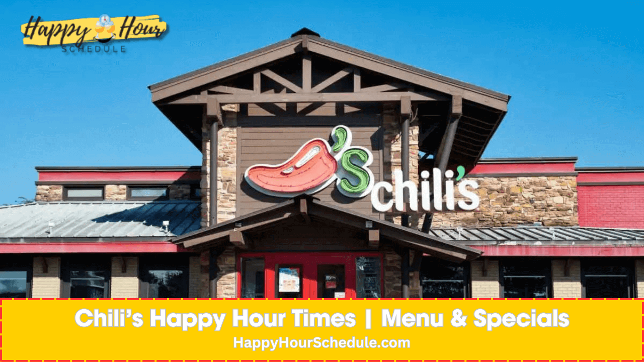 Chili's happy hour menu, drinks and specials
