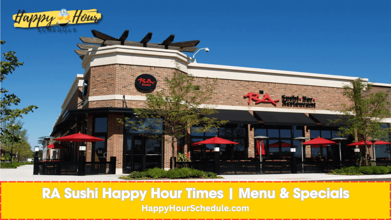 RA Sushi Happy Hour times, menu specials, drink specials