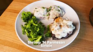 Shrimp Parmesan Sirloin