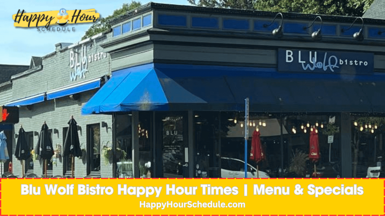 Blu Wolf Happy Hour menu, drinks and specials